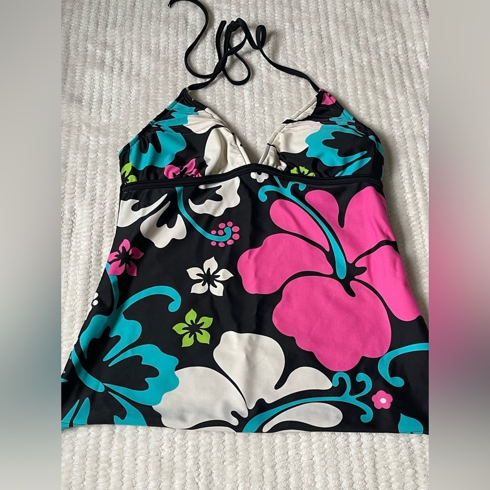 Arizona Jean Company Floral One Piece - swim top